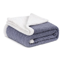 Giselle 152x203cm Throw Blanket Double-Sided Fleece Lightweight For Sofa Couch Bed Queen - Free Delivery