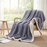 Giselle 203x230cm Throw Blanket Double-Sided Fleece Lightweight For Sofa Couch Bed - Free Delivery