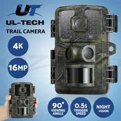 UL-tech 4K 16MP Trail Camera Wildlife Hunting Security Cam Night Vision