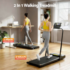 Everfit 2 in 1 Treadmill Electric Walking Pad Under Desk Home Gym Fitness 380mm