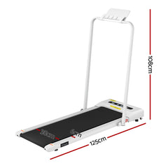 Everfit 2 in 1 Treadmill Electric Walking Pad Under Desk Home Gym Fitness 380mm