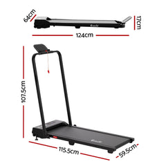 Everfit 3 in 1 Walking Pad Treadmill 12% Incline Under Desk Foldable Treadmills