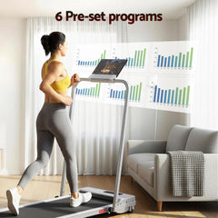 Everfit 3 in 1 Walking Pad Treadmill 12% Incline Foldable Under Desk Treadmills