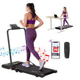 Everfit Treadmill Electric Walking Pad Under Desk Home Gym Fitness 400mm Black