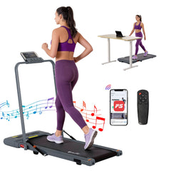 Everfit 2 in 1 Treadmill Electric Walking Pad Under Desk Home Gym Fitness 400mm