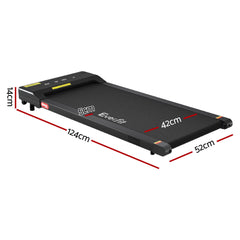 Everfit 2 in 1 Treadmill Electric Walking Pad Under Desk Home Gym Fitness 400mm