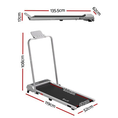 Everfit 3 in 1 Walking Pad Treadmill 12% Incline Foldable Under Desk Treadmills