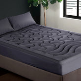 Giselle Bedding 3-Zone Pillowtop Mattress Topper 1000GSM for Back Pain Relief Washable with 45cm Deep Pocket Queen
