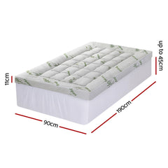 Giselle Bedding Mattress Topper 11cm Pillowtop toppers Free Delivery