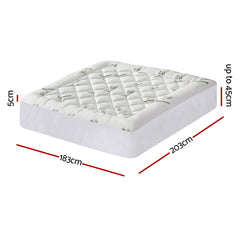 Giselle Bedding Mattress Topper 5cm Pillowtop toppers Free Delivery