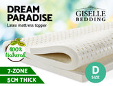 Giselle Bedding Latex Mattress Topper 5cm Double