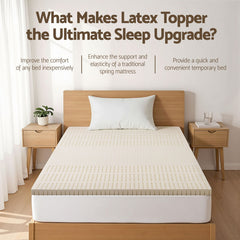 Giselle Bedding Latex Mattress Topper 5cm Single