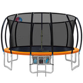 Everfit 16FT Trampoline for Kids w/Ladder Enclosure Safety Net Rebounder Orange