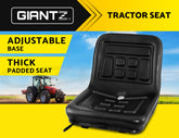 Giantz Tractor Seat Forklift Excavator Universal Suspension Truck Chair PU Leather
