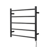 Devanti Electric Heated Towel Rail Rack 5 Bars Wall Mounted Clothes Dry Warmer