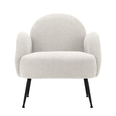 Artiss Armchair Boucle White Hanes