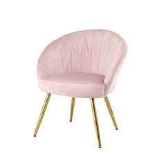 Artiss Armchair Velvet Pink Eloise