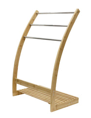 Does not apply Bamboo Towel Bar Metal Holder Rack Free Delivery