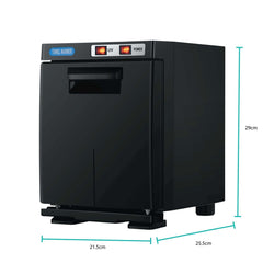 5L Mini UV Sterilizer Cabinet Electric Towel Warmer Black