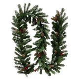 Christabelle 274cm Christmas Garland with Pine Cones & Berries