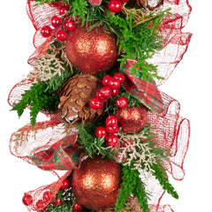 Christabelle 1m Christmas Garland Red Berries & Free Delivery