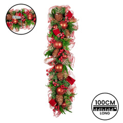 Christabelle 1m Christmas Garland Red Berries & Free Delivery