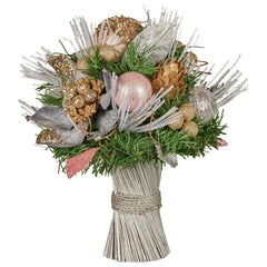 Christabelle 33cm Christmas Bouquet Pre Decorated Holiday Free Delivery