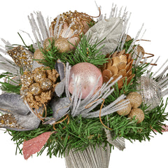 Christabelle 33cm Christmas Bouquet Pre Decorated Holiday Free Delivery