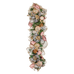 Christabelle Premium 100cm Christmas Garland Jewelled Baubles Free Delivery