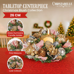 Christabelle 26cm Christmas Centrepiece Lush Green Holiday Free Delivery