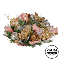 Christabelle 26cm Christmas Centrepiece Lush Green Holiday Free Delivery