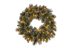 Christabelle 61cm Christmas Wreath Cashmere Pine LED Free Delivery
