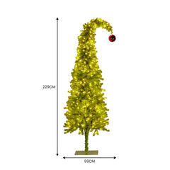 Christabelle 7.5ft Christmas Gremlin Tree Curved Top Free Delivery