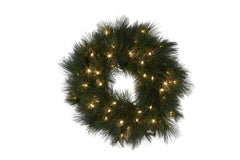 Christabelle 61cm Christmas Wreath Long Needle LED Free Delivery