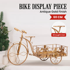 Christabelle Antique Gold Bicycle Christmas Tree Display Free Delivery
