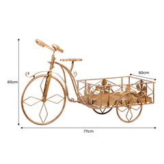 Christabelle Antique Gold Bicycle Christmas Tree Display Free Delivery