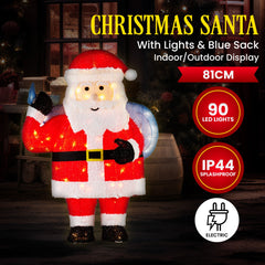 Christabelle 81cm Christmas Santa Display Lights Free Delivery
