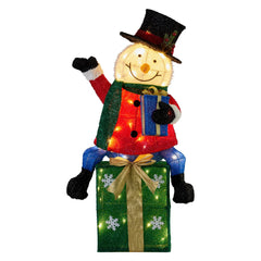 Christabelle 85cm Christmas Snowman Presents Display Lights Free Delivery