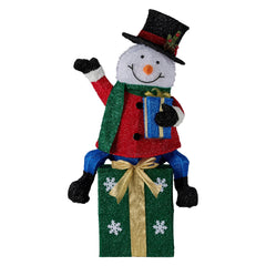 Christabelle 85cm Christmas Snowman Presents Display Lights Free Delivery