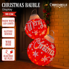 Christabelle Oversized Christmas Bauble Display Warm White Free Delivery