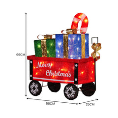 Christabelle Christmas Cart Display w/Candy Cane & Outdoor Free Delivery