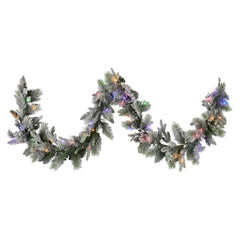 Christabelle 2.7m Christmas Garland Snowy LED Lights Free Delivery