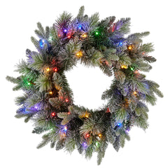 Christabelle 61cm Christmas Wreath Snowy Stamford Spruce Free Delivery