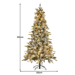 National Tree Company Snowy Stamford Spruce 7.5ft Christmas Free Delivery