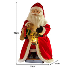 Christabelle 1.1m Musical Led Animated Christmas Santa Free Delivery