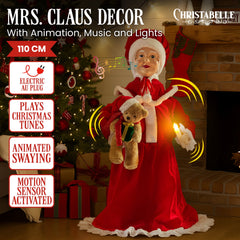 Christabelle 1.1m Musical LED Animated Christmas Mrs Free Delivery