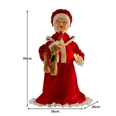 Christabelle 1.1m Musical LED Animated Christmas Mrs Free Delivery