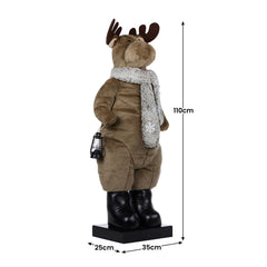 Christabelle 1.1m Musical LED Animated Christmas Moose Free Delivery