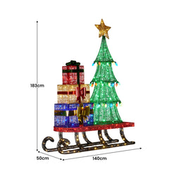 Christabelle Christmas Display Sled 183cm Tree Presents Free Delivery