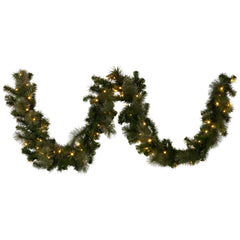 Christabelle 2.7m Christmas Garland LED Lights Glittery Free Delivery